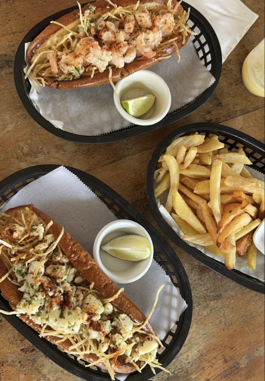 Two Lobster Rolls and Fries